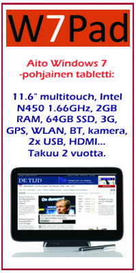 W7Pad - Aito Windows 7 tabletti!